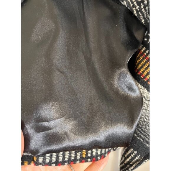 Daytrip Wool Animal Print Jacket L Black Striped Aztec Western Boho Classic Chic - Picture 7 of 14